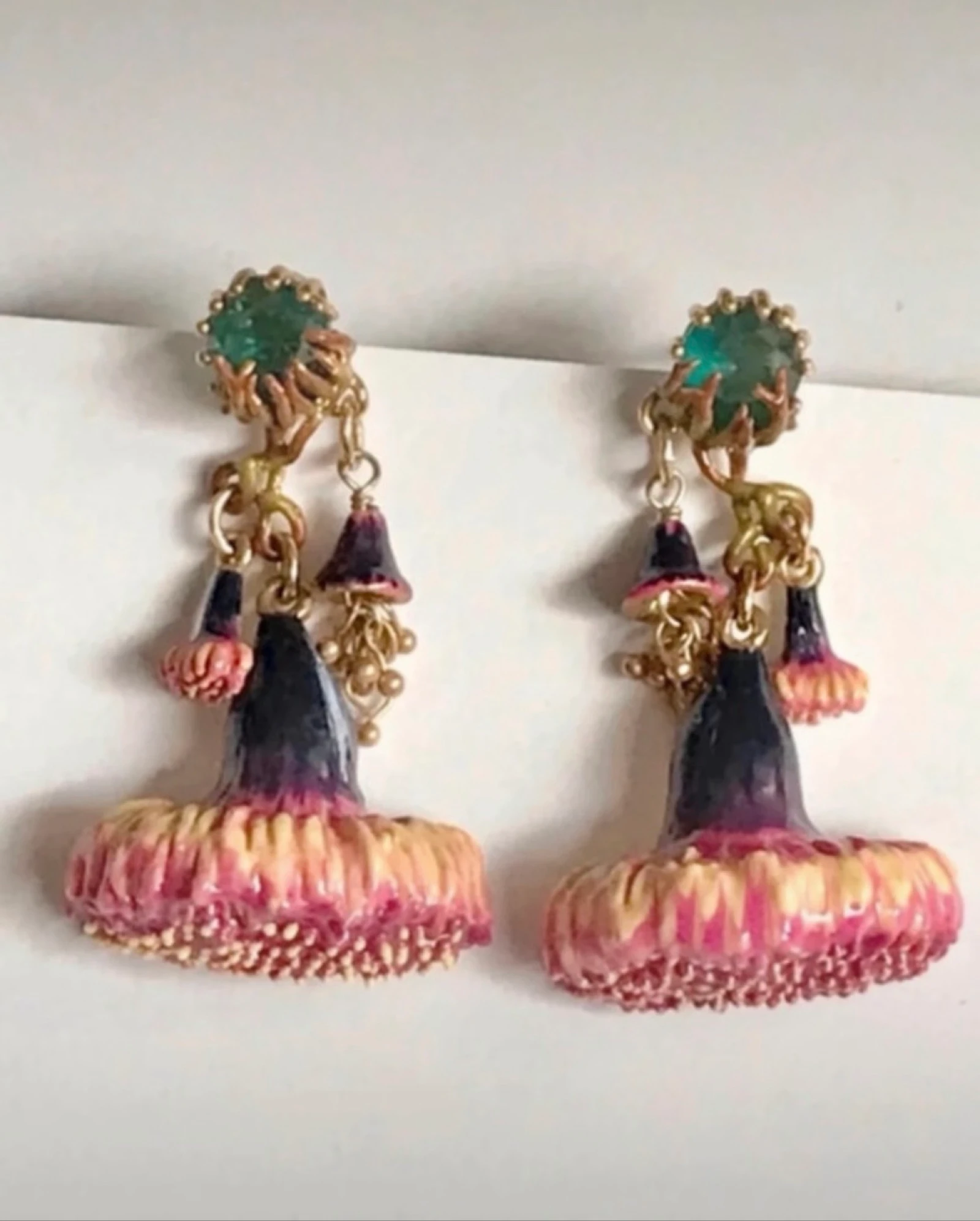 Boucles d’oreilles dorées les nereides 